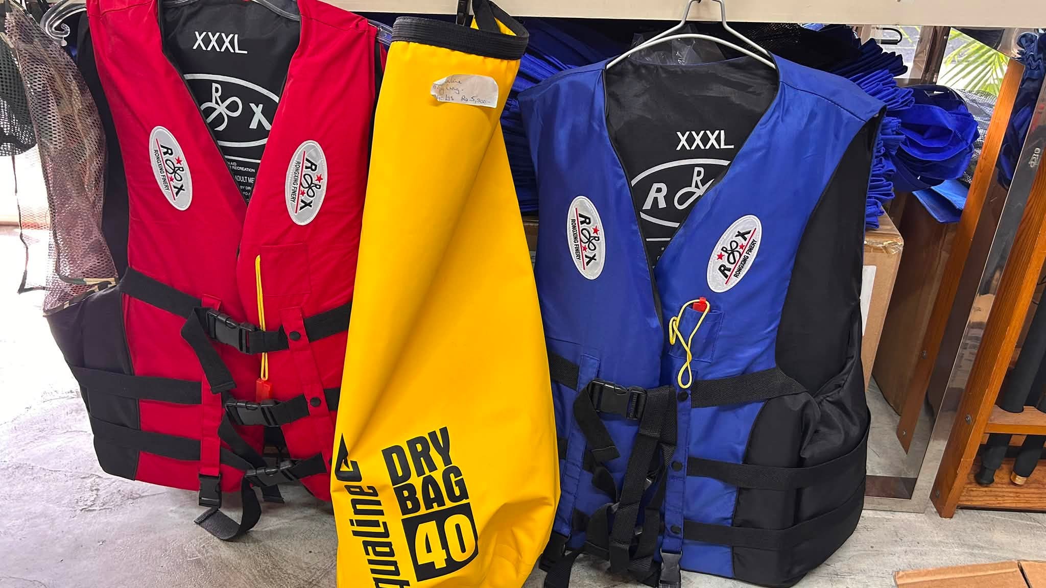 Gilets & sacs étanches — photo Marina Bay